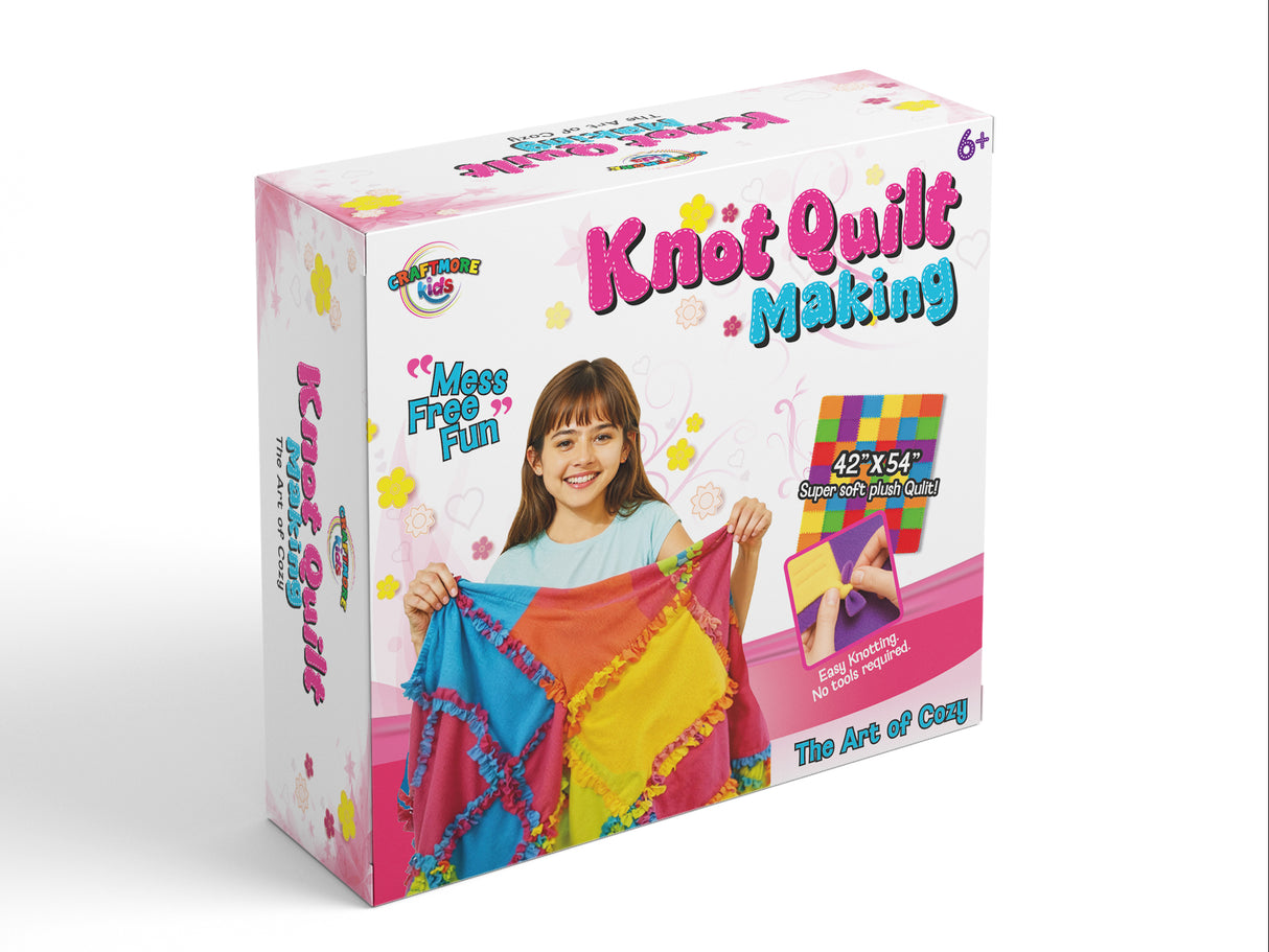 No-Sew Knot Quilt Making Kit – Create Your Own Cozy 42" x 54" Quilt!