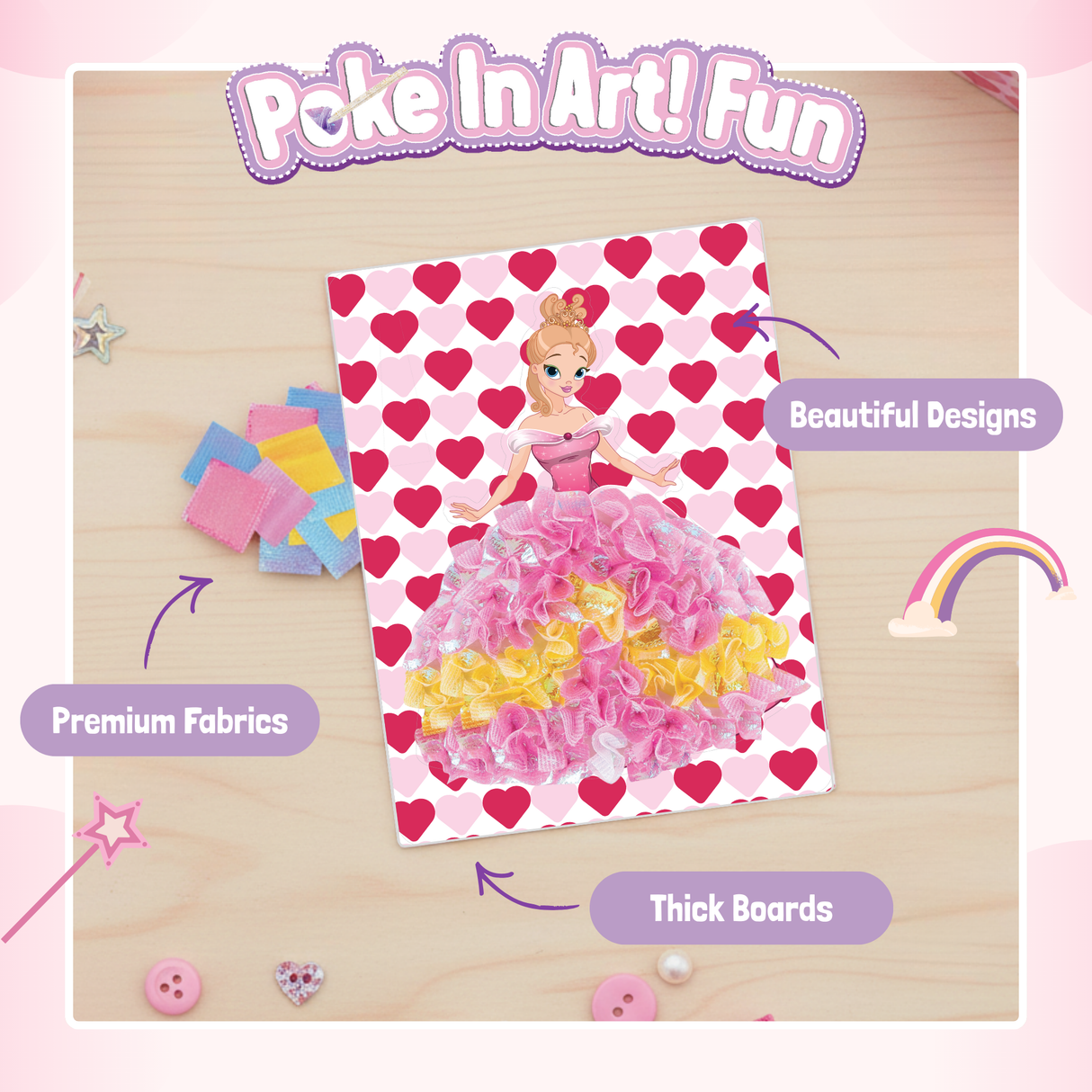 Poke In Art! - Pretty Princess & Unicorns