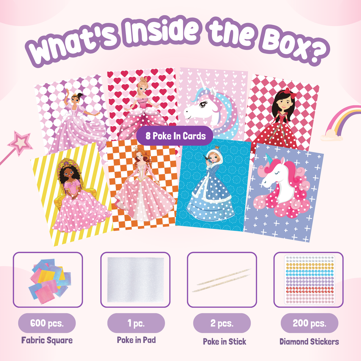 Poke & Play Fun - Pretty Princess & Unicorns