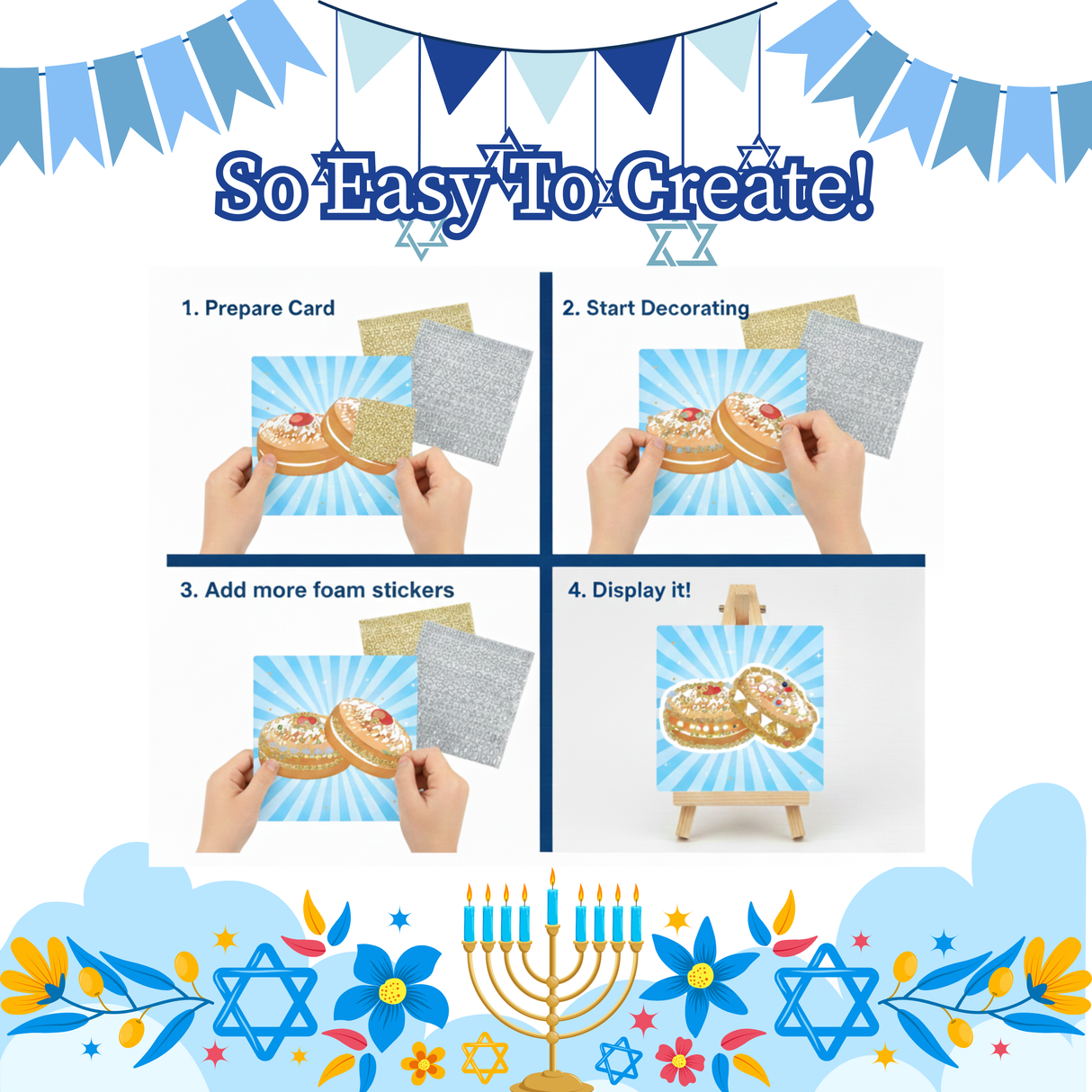 Chanukah Foam Tastic Fun Mess Free Activity Kit