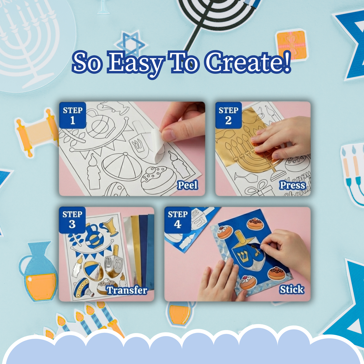 Chanukah Foil It Fun - Mess Free Activity