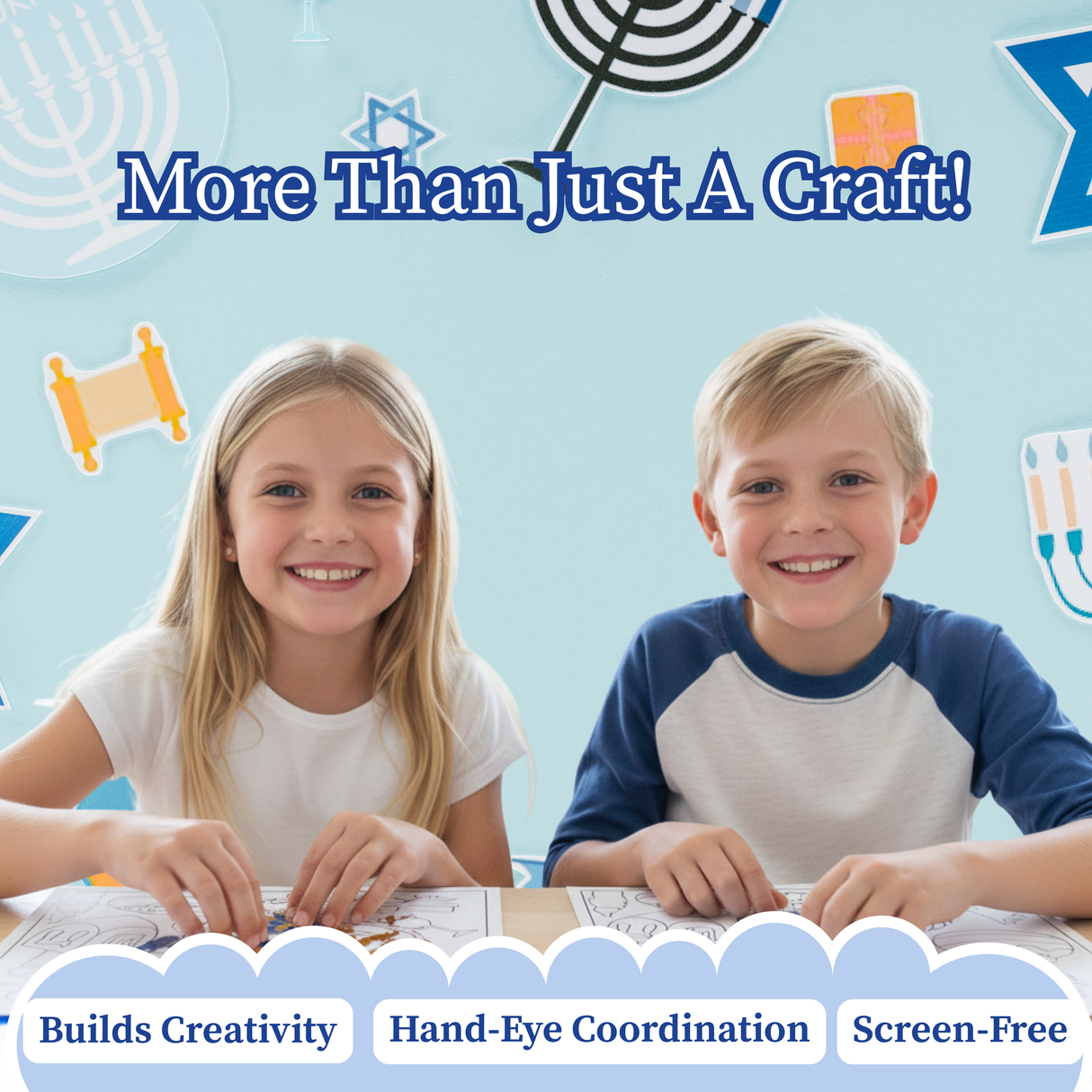 Chanukah Foil It Fun - Mess Free Activity