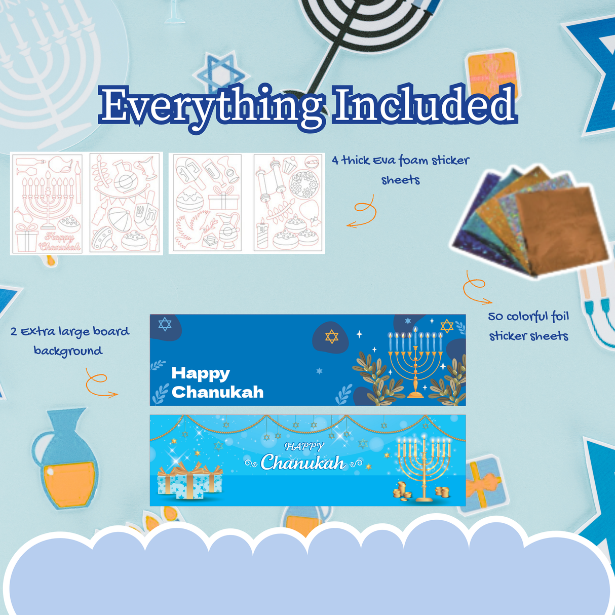 Chanukah Foil It Fun - Mess Free Activity