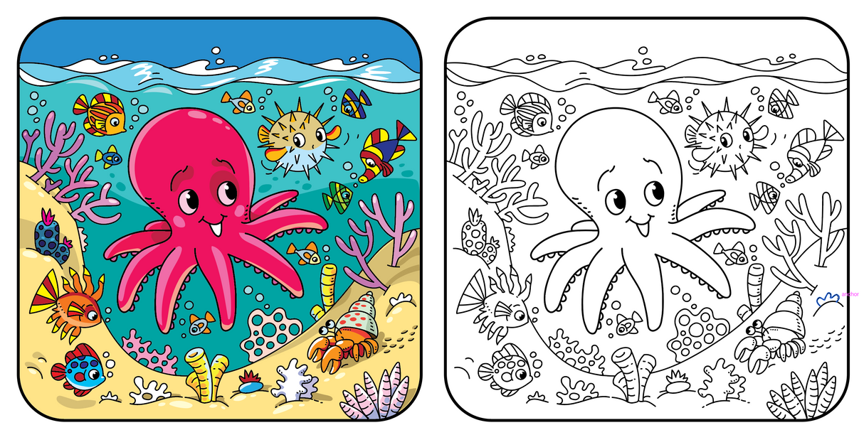 3-Pack Magic Paint with Water Books – Reusable Fun with No Mess! Magic Water Wonder Set