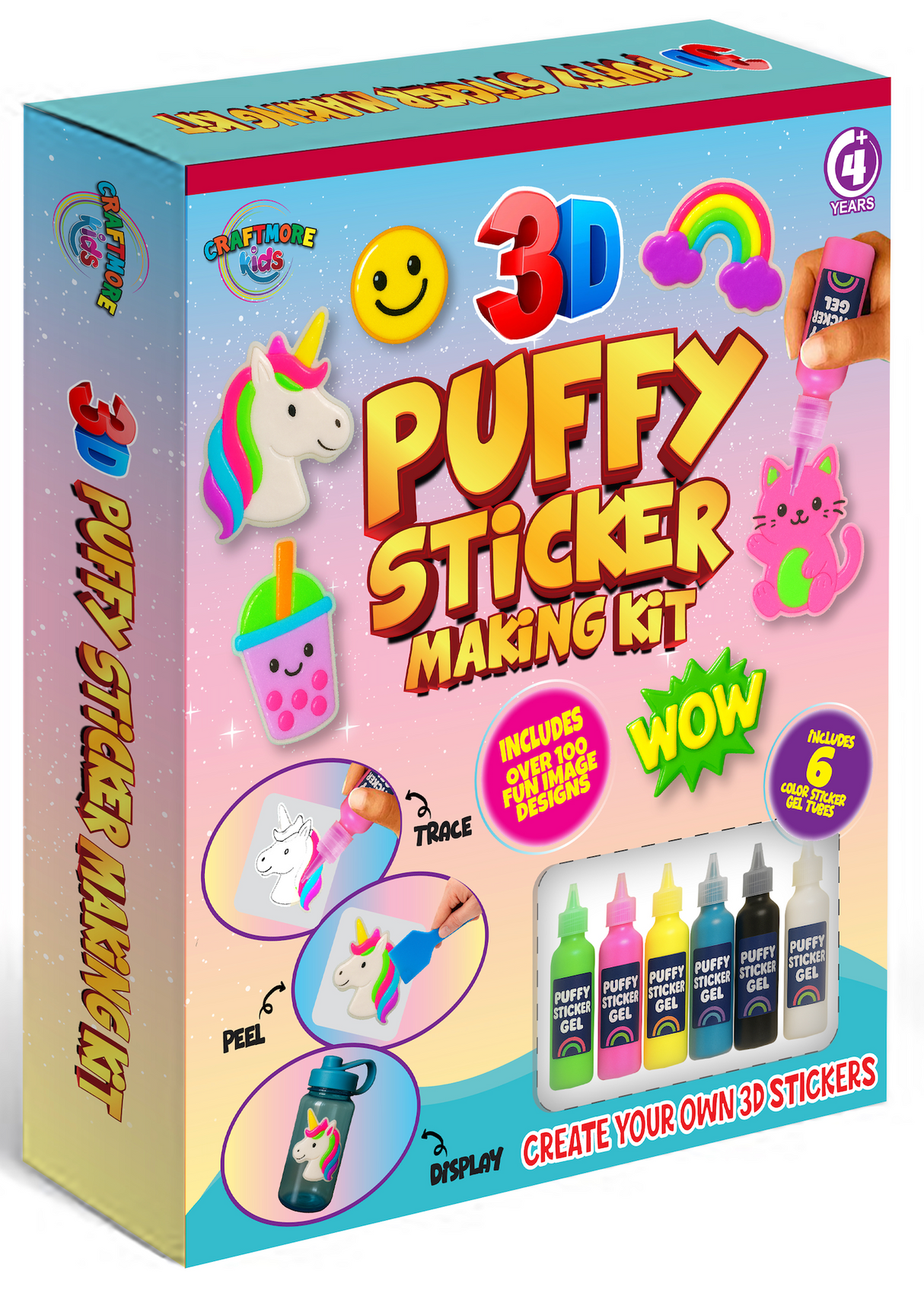 3D Puffy-Gel Sticker Making Kit – Create, Peel & Reuse!