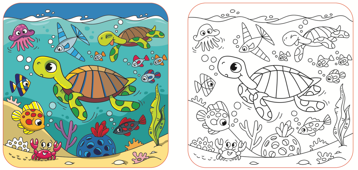 3-Pack Magic Paint with Water Books – Reusable Fun with No Mess! Magic Water Wonder Set