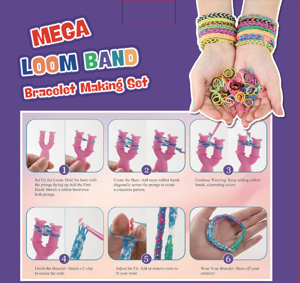 Mega Loom Band Bracelet making Kit