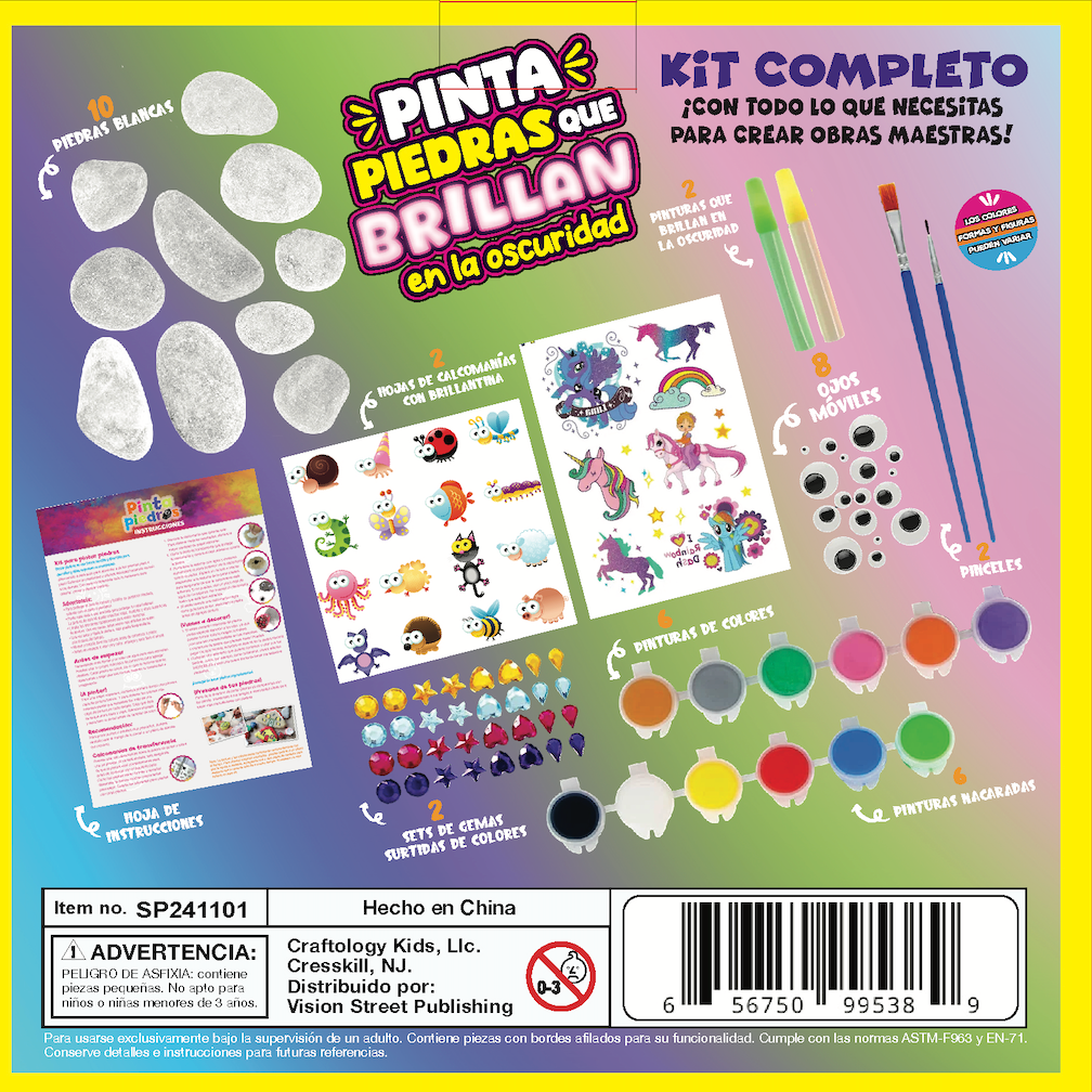 PINTA PIEDRAS QUE BRILLAN EN LA OSCURIDAD