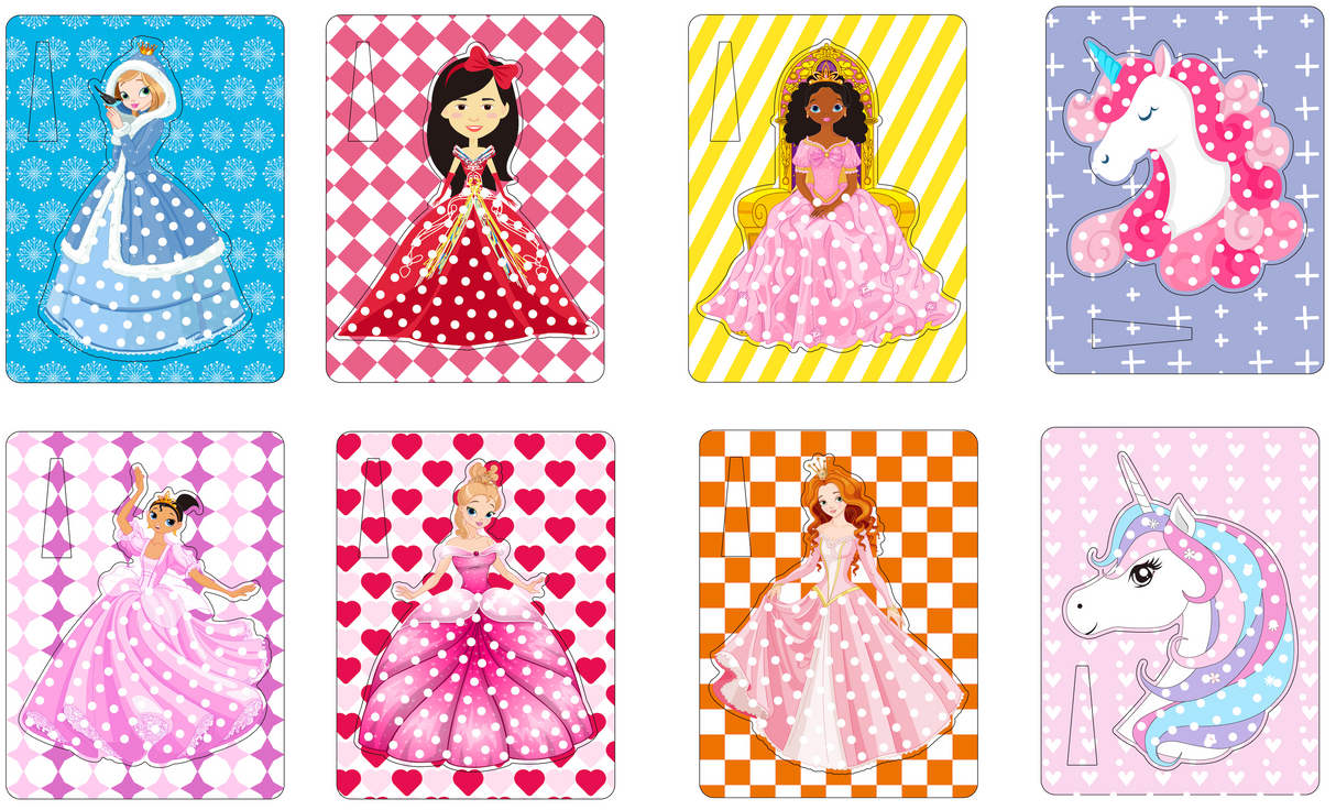 Poke In Art! - Pretty Princess & Unicorns