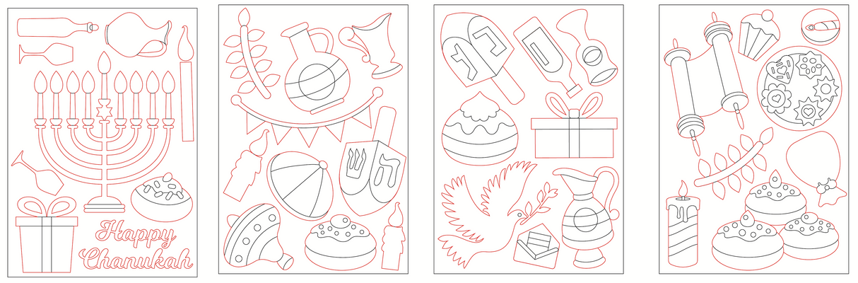 Chanukah Foil It Fun - Mess Free Activity