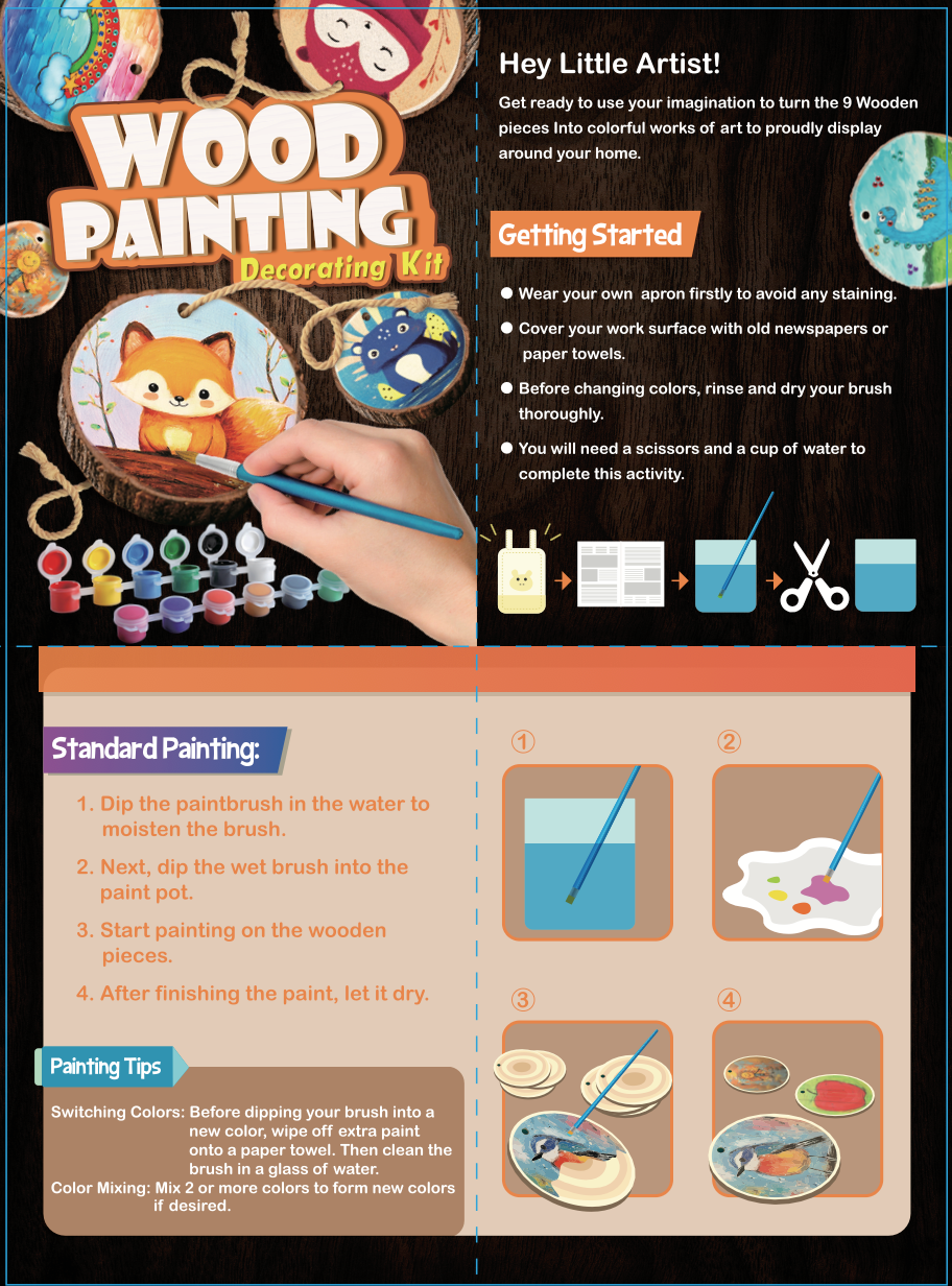 Wood Painting Kit