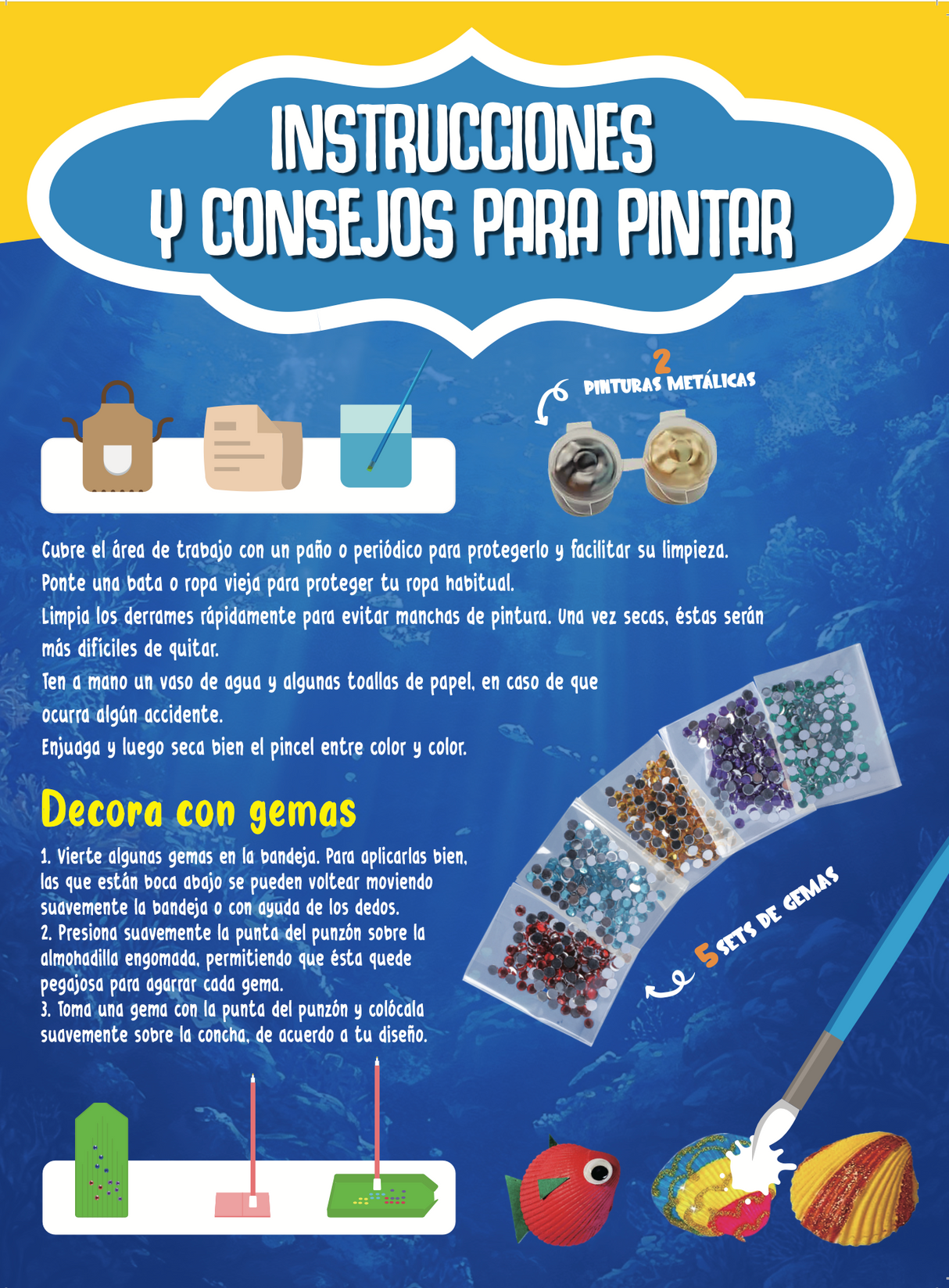 PINTA y DECORA CONCHAS