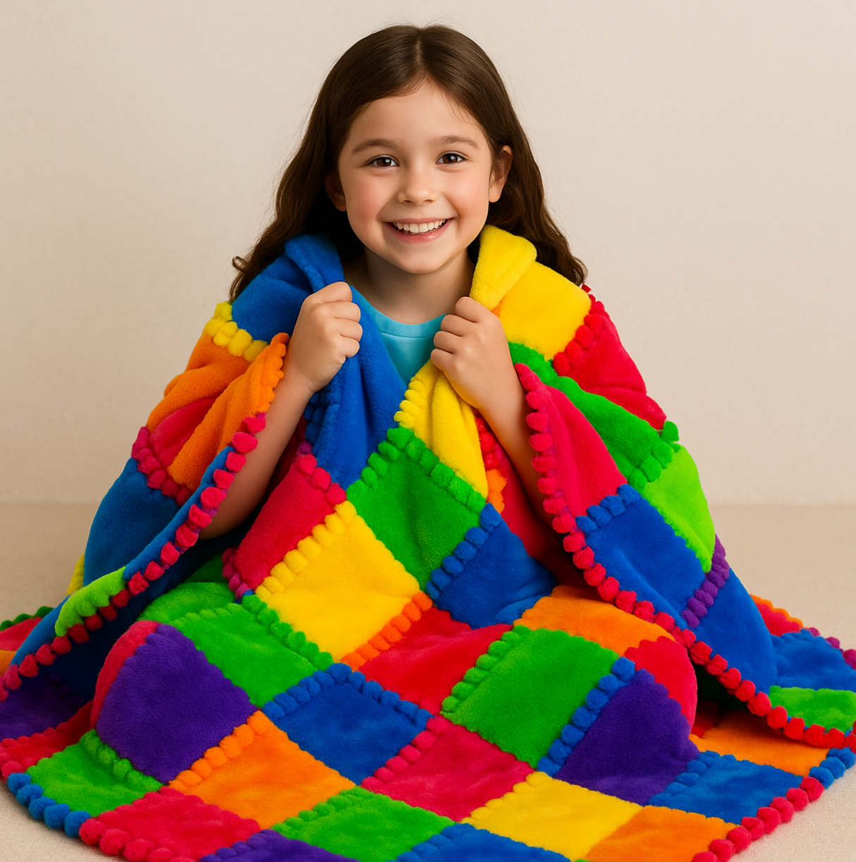 No-Sew Knot Quilt Making Kit – Create Your Own Cozy 42" x 54" Quilt!