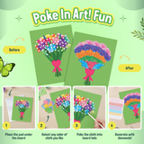 Poke In Art! -  Blooming Flowers & Butterflies