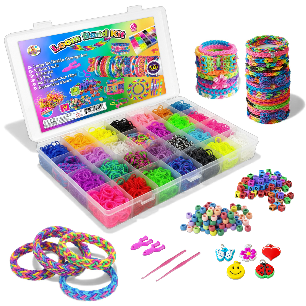 Deluxe Loom Band - Bracelet Making  Storage Case