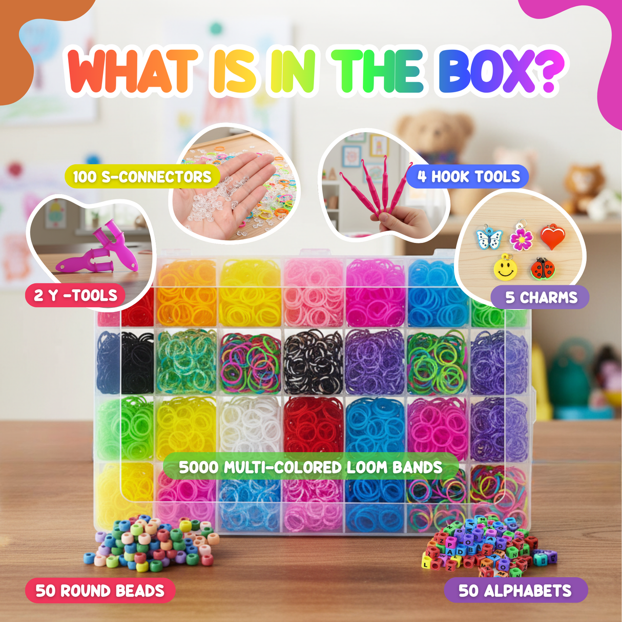 Deluxe Loom Band - Bracelet Making  Storage Case