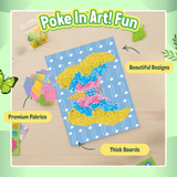 Poke In Art! -  Blooming Flowers & Butterflies