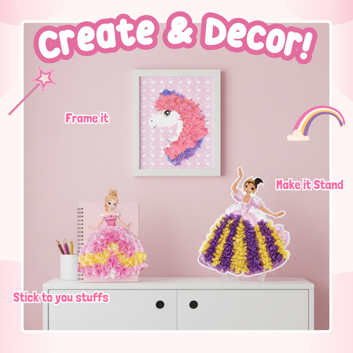 Poke In Art! - Pretty Princess & Unicorns