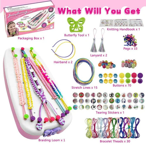 Friendship Bracelet Making Kit, DIY Art Carfts Toy For Girls Age