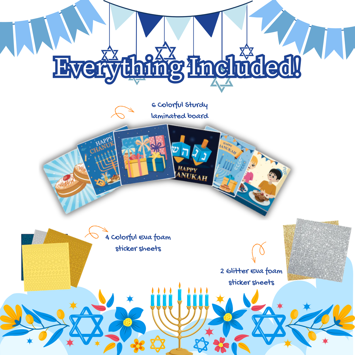 Chanukah Foam Tastic Fun Mess Free Activity Kit