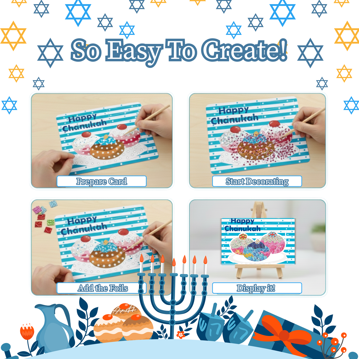 Chanukah Poke In Art Mess Free Activity Kit