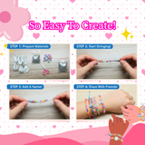 Alphabet Beads Friendship - Bracelet Making. 750 beads