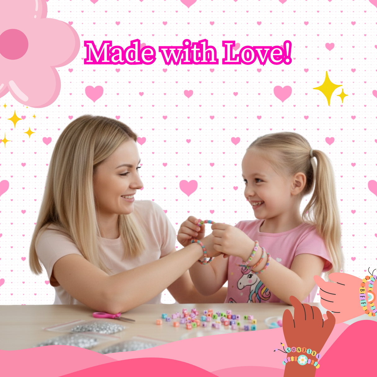 Alphabet Beads Friendship - Bracelet Making. 750 beads