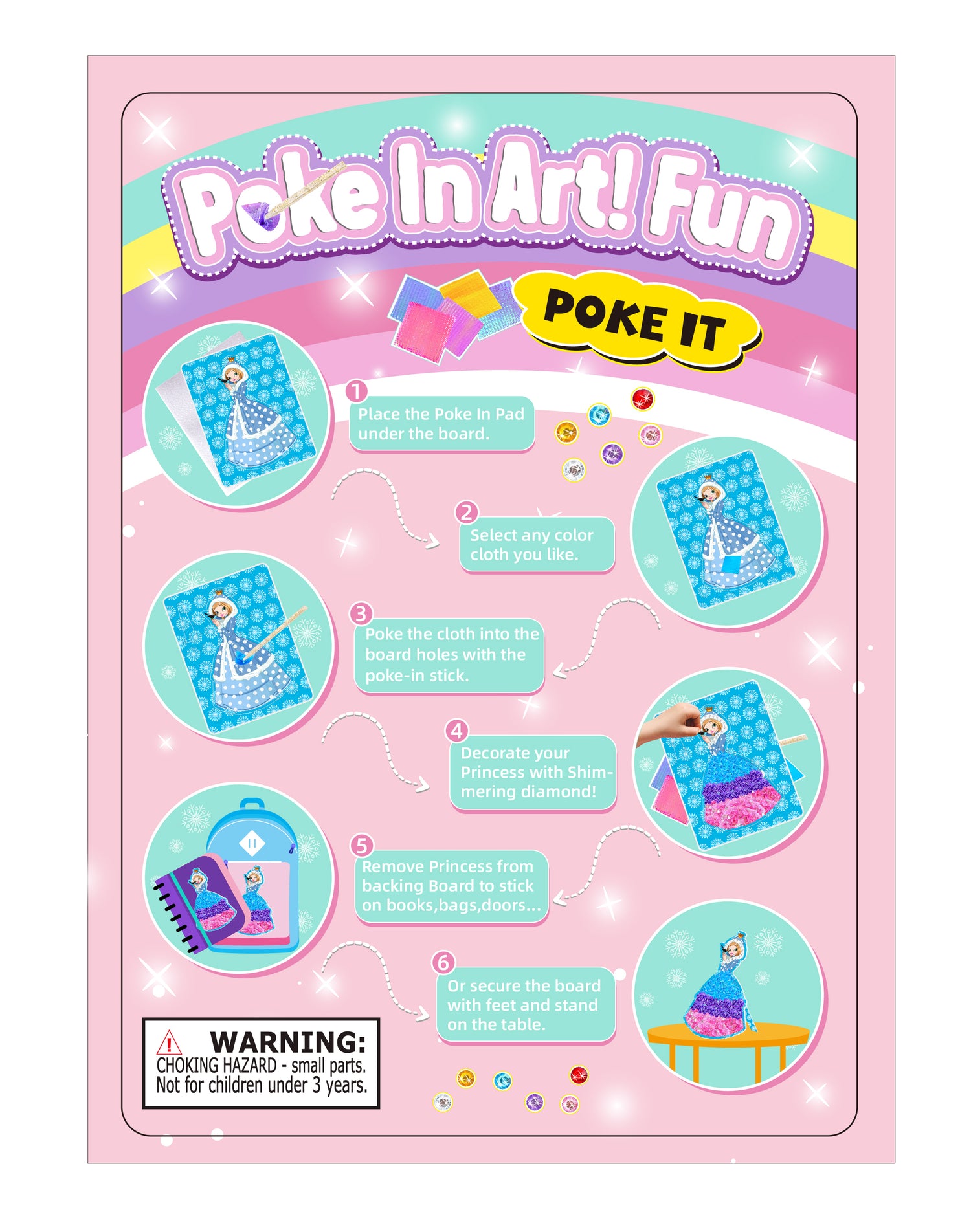 Poke In Art! - Pretty Princess & Unicorns