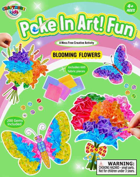 POKE IN ART! - BLOOMING FLOWERS/BUTTERFLIES