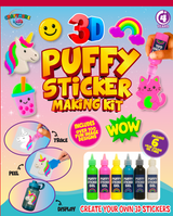 3D Puffy-Gel Sticker Making Kit – Create, Peel & Reuse!