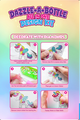DAZZLE-A-BOTTLE, Water Bottle Complete Decorating  Kit