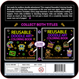 Reusable Kids Doodle Set – 2 Pack Giant Coloring Books with Markers