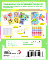 Poke In Art! -  Blooming Flowers & Butterflies