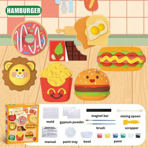 Kids model plaster Painting Kit,  4 Styles